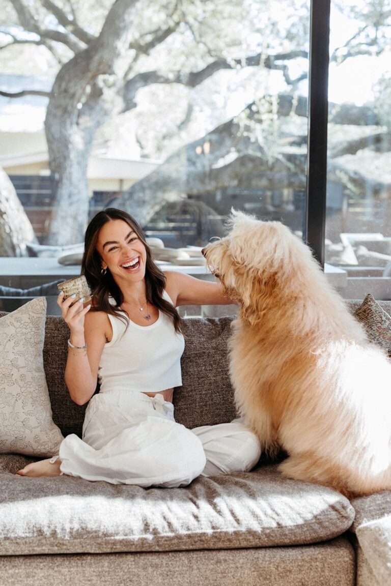 sami bernstein spalter petting dog