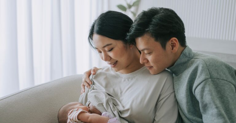 asian chinese young mother