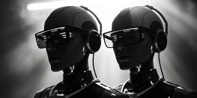 Futuristic cyborgs with glasses gID 7