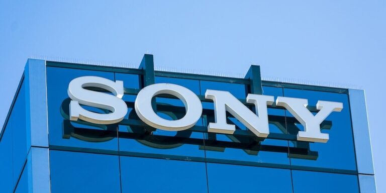 Sony sign atop of Sony Interactive Entertainment SIE headquarters in Silicon Valley San Mateo California gID 7