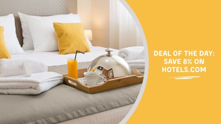 Deal of the Day Save 8 on Hotels.com