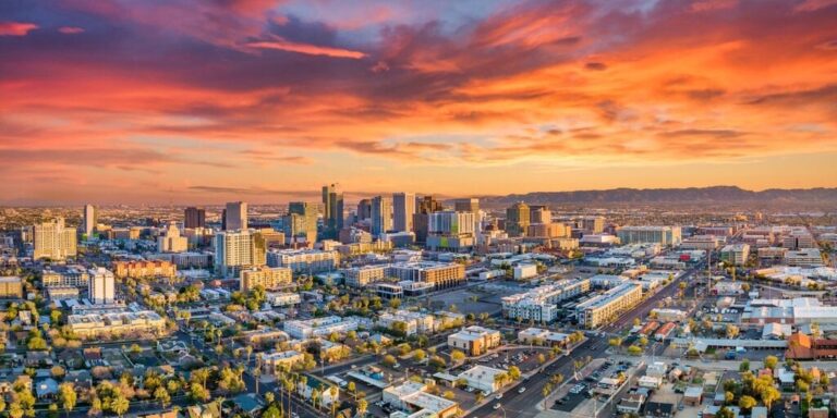 Phoenix Arizona AZ Drone Downtown Skyline gID 7