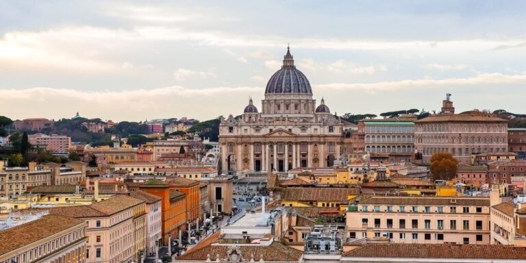 View of St. Peters Basilica in the Vatican city Italy. gID 7