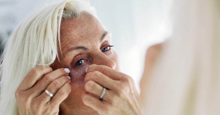 attractive mature woman looks